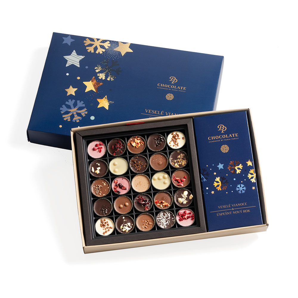 Vianoce - Darčekový box Luxury 25 & Tabuľka 55g Dream
