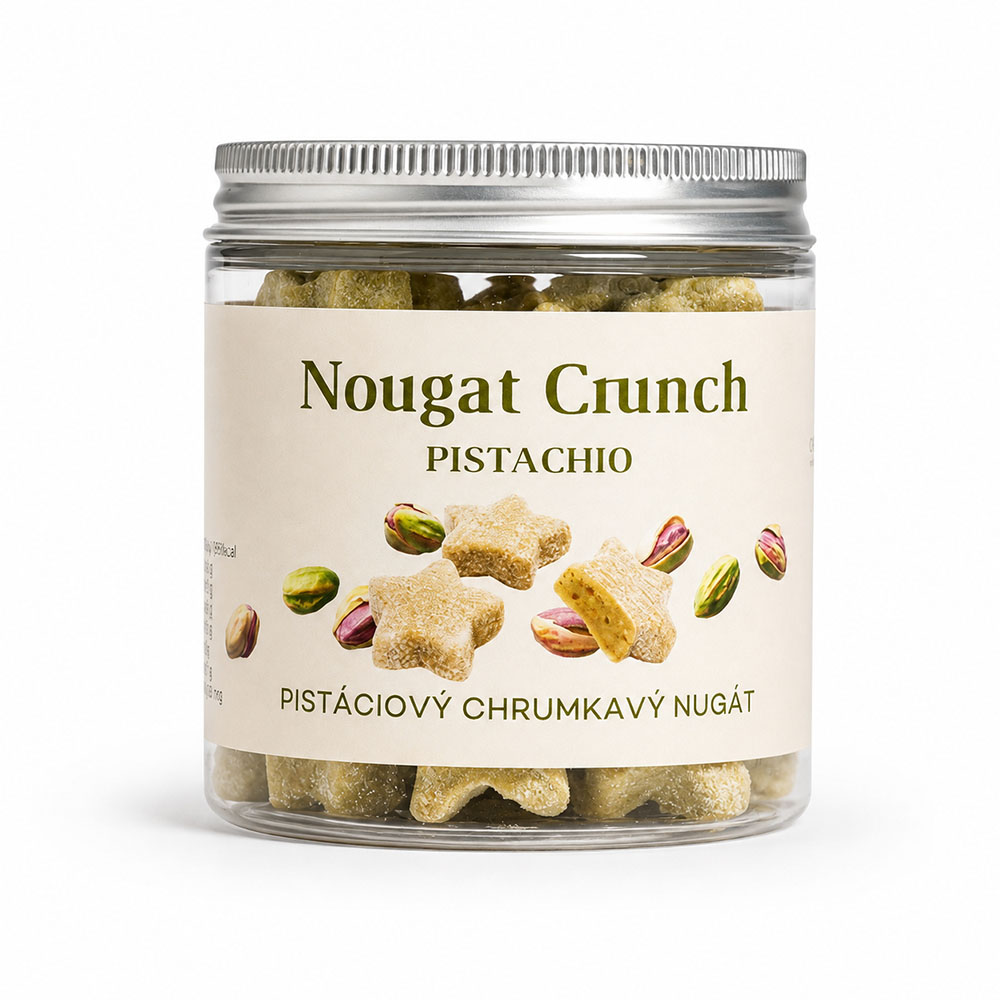 Vianoce - Nougat Crunch Star Pistáciový 100 g
